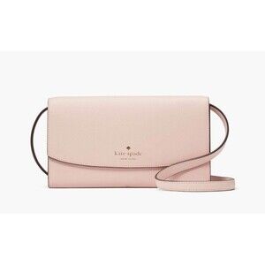 New Kate Spade Dana Small Flap Crossbody Saffiano Rose Smoke